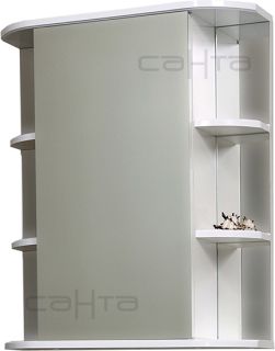 Зеркальный шкаф СанТа Герда 101041 60см фацет белый